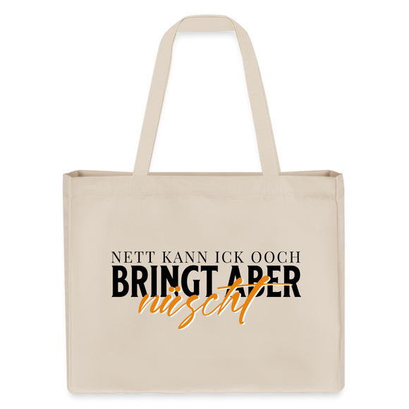 NETT KANN ICK OOCH - Einkaufstasche - Naturweiß