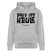 Berliner Spruch-PASS UFF KEULE-Unisex Bio-Hoodie mit Berliner Schnauze - Grau meliert