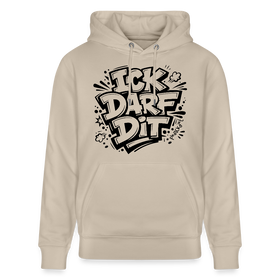 Berliner Spruch-ICK DARF DIT-Unisex Bio-Hoodie - Beige