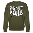 PASS MA UFF KEULE-Unisex Bio-Sweatshirt II - Khaki