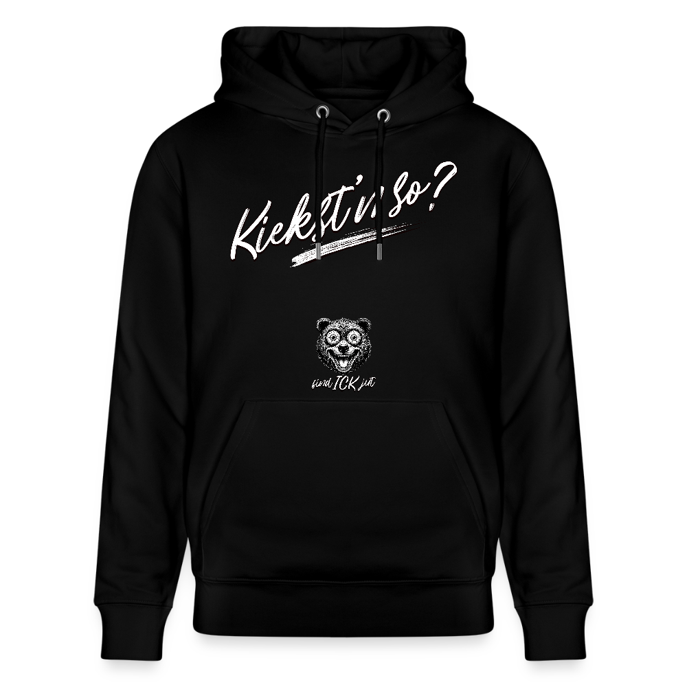 KIEKST'N SO?-Unisex Bio-Hoodie II - Schwarz