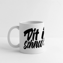 Dit is mir SCHNURZPIEPE-Panoramatasse - Weiß