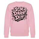 ICK DARF DIT-Unisex Bio-Sweatshirt mit Berliner Schnauze - Hellrosa