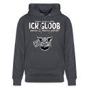 ICK GLOOB MEEN SCHWEIN PFEIFT!-Unisex Bio-Hoodie II - Indigoblau