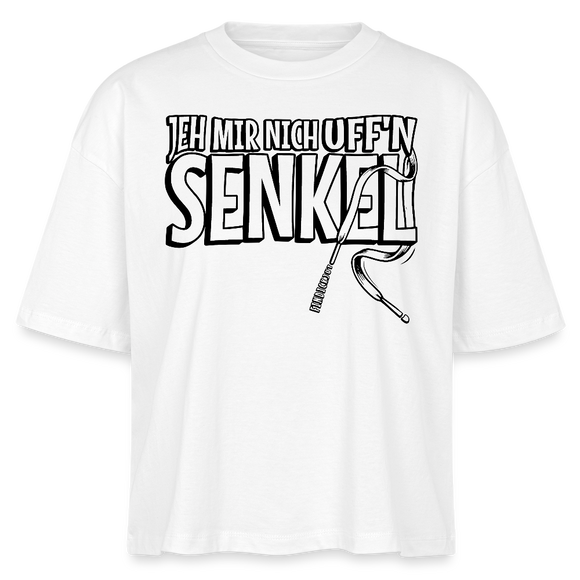 JEH MIR NICH UFFN SENKEL-Frauen Boxy Bio-T-Shirt II - Weiß