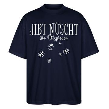 Weihnachten in Berlin-JIBT NÜSCHT - Unisex Oversize Bio-T-Shirt - Navy
