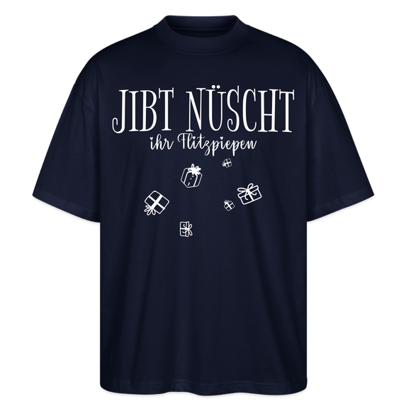 Weihnachten in Berlin-JIBT NÜSCHT - Unisex Oversize Bio-T-Shirt - Navy