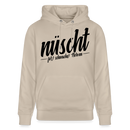 NÜSCHT FÜR SCHWACHE NERVEN-Unisex Bio-Hoodie mit Berliner Schnauze - Beige