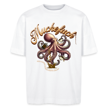 MUCKEFUCK - Unisex Oversize Bio-T-Shirt - Weiß