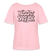 NÜSCHT DARF ICK-Rundhals Frauen Bio-T-Shirt mit bockiger Berliner Schnauze - Hellrosa