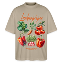 Berliner LAUBENPIEPER-Oversized Unisex Bio T-Shirt - Steingrau