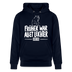 Berliner Spruch-FRÜHER WAR ALLET LEICHTERUnisex Bio-Hoodie - Navy
