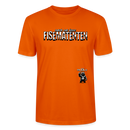 T-Shirt mit dem Print „MACH MA KEENE FISEMATENTEN“ in Berliner Schnauze, auf einem leichten, gerade geschnittenen Unisex-Shirt. Das Shirt ist aus 100% Bio-Baumwolle, hat eingesetzte Ärmel, 1x1-Ripp am Nacken und doppelte Nähte an den Ärmelbündchen und dem Saum. Verfügbar in 9 verschiedenen Farben. - Tieforange