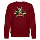 JIBT NÜSCHT zu Weihnachten in Berlin-Unisex Bio-Sweatshirt - Burgunderrot