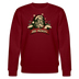 JIBT NÜSCHT zu Weihnachten in Berlin-Unisex Bio-Sweatshirt - Burgunderrot