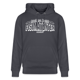 Berliner Spruch-FISIMATENTEN-Unisex Bio-Hoodie II - Indigoblau