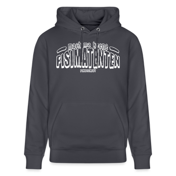 Berliner Spruch-FISIMATENTEN-Unisex Bio-Hoodie II - Indigoblau