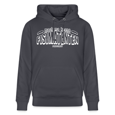 Berliner Spruch-FISIMATENTEN-Unisex Bio-Hoodie II - Indigoblau