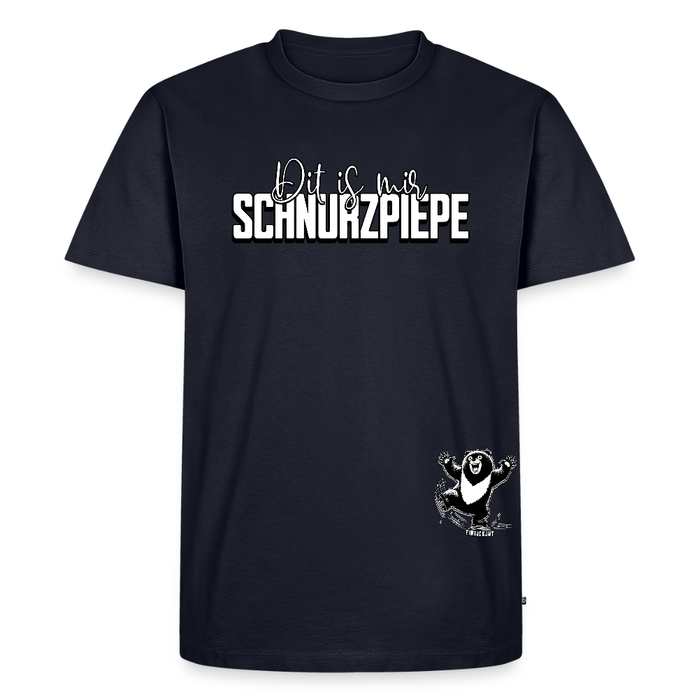 SCHNURZPIEPE-Männer Premium BIO T-Shirt - Navy