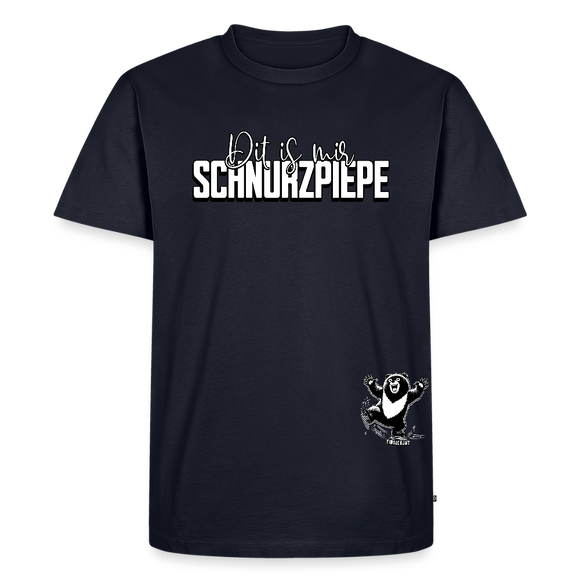 SCHNURZPIEPE-Männer Premium BIO T-Shirt - Navy