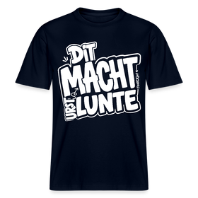 Berlin Shirt mit Berliner Spruch-DIT MACHT URST LUNTE-RELAXED FIT Unisex Bio T-Shirt - Navy