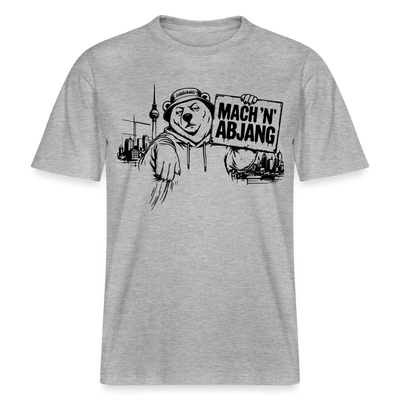 MACH 'N ABJANG- Berlin Shirt RELAXED FIT Unisex Organic T-Shirt - Grau meliert