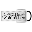 charmante Berliner Schnauze-die is n TRÄUMCHEN-Panoramatasse - Weiß/Schwarz