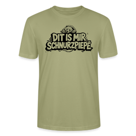 Berliner Bär-DIT IS MIR SCHNURZPIEPE-Unisex T-Shirt BIO - Nebelgrün