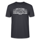 Berliner Spruch-FISIMATENTEN-Unisex Bio T-Shirt - Dunkles Graublau