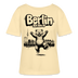 Berlin Souvenir-Rundhals Frauen Bio-T-Shirt-BERLIN ICK LIEBE DIR - Creme