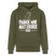 Berliner Spruch-FRÜHER WAR ALLET LEICHTERUnisex Bio-Hoodie - Khaki Grün