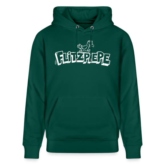 Unisex Bio-Hoodie mit dem Original Berliner Spruch - Flitzpiepe - Forest