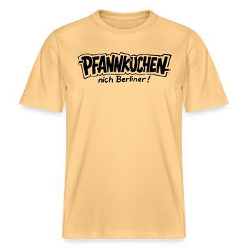 Dit Berlin Shirt-PFANNKUCHEN NICH BERLINER!-RELAXED FIT Unisex bio T-Shirt - Hellgelb