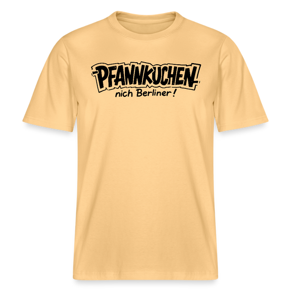 Dit Berlin Shirt-PFANNKUCHEN NICH BERLINER!-RELAXED FIT Unisex bio T-Shirt - Hellgelb