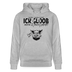 ICK GLOB, MEEN SCHWEIN PFEIFT!-Unisex Bio-Hoodie - Grau meliert