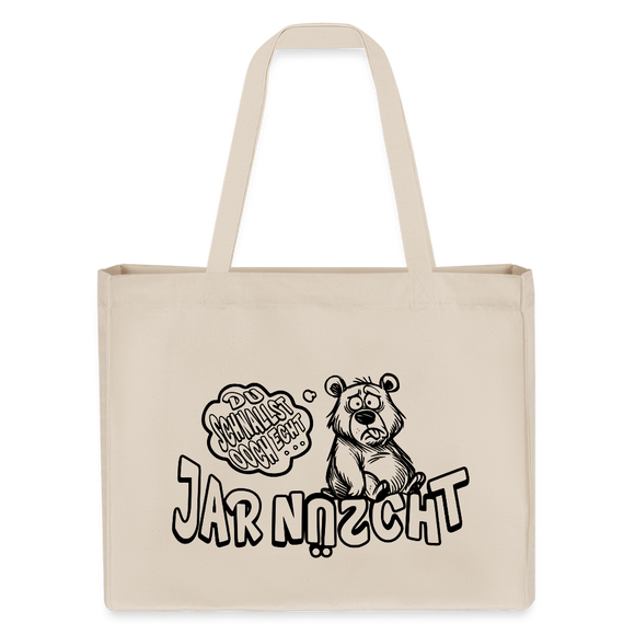 DU SCHNALLST JAR NÜSCHT-Einkaufstasche - Naturweiß