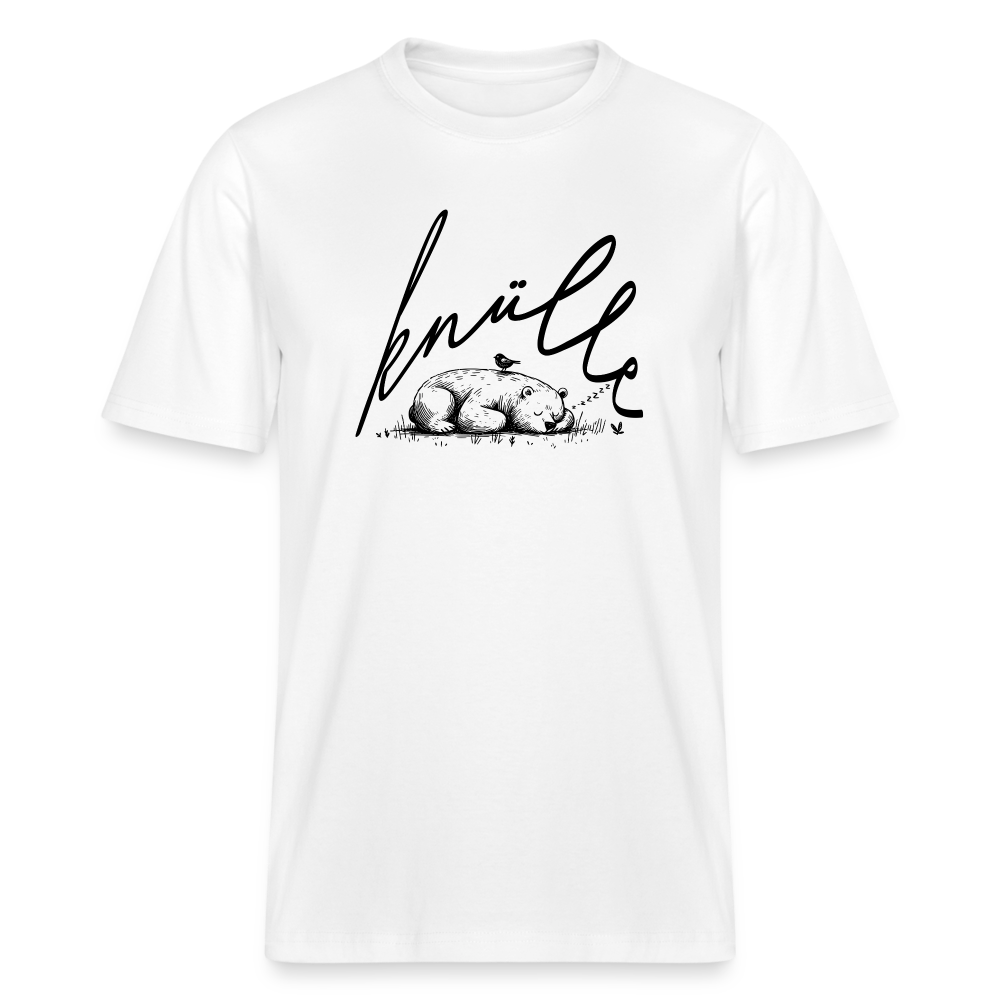 KNÜLLE - Relaxed Fit Unisex Bio-T-Shirt - Weiß