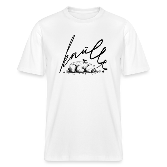 KNÜLLE - Relaxed Fit Unisex Bio-T-Shirt - Weiß