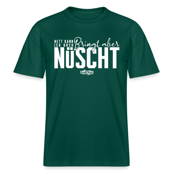 NETT KANN ICK OOCH- RELAXED FIT Unisex Bio T-Shirt - Forest