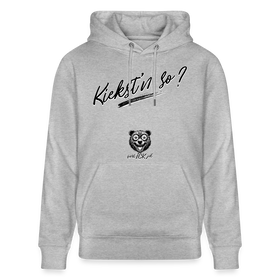 KIEKST'N SO?-Unisex Bio-Hoodie - Grau meliert