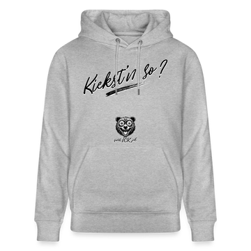KIEKST'N SO?-Unisex Bio-Hoodie - Grau meliert