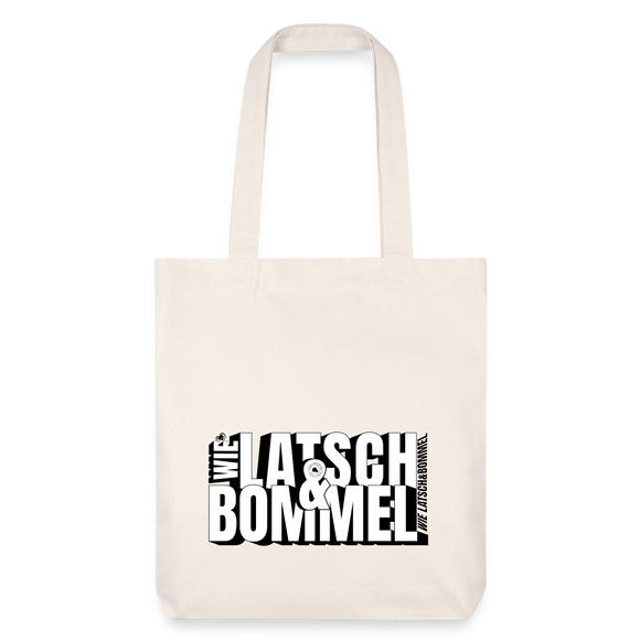 WIE LATSCH UND BOMMEL - recycelter Heavyweight Stoffbeutel - Naturweiß