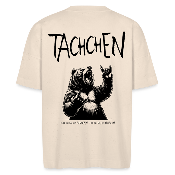 TACHCHEN BERLINER - Unisex Oversize Bio-T-Shirt - backprint - Naturweiß