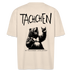 TACHCHEN BERLINER - Unisex Oversize Bio-T-Shirt - backprint - Naturweiß