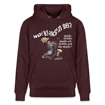 WAT KIEKSTN SO?-Unisex Bio-Hoodie II - Maroon