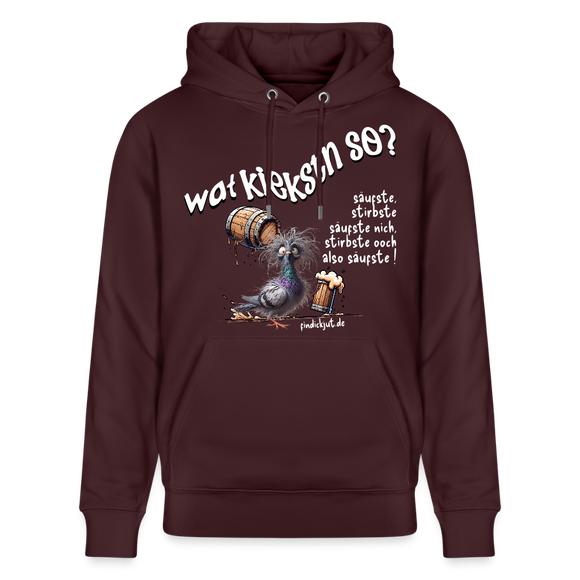 WAT KIEKSTN SO?-Unisex Bio-Hoodie II - Maroon