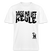 PASS MA UFF KEULE - Relaxed Fit Unisex Bio-T-Shirt - Weiß