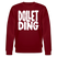 DOLLET DING-Unisex Bio-Sweatshirt - Burgunderrot