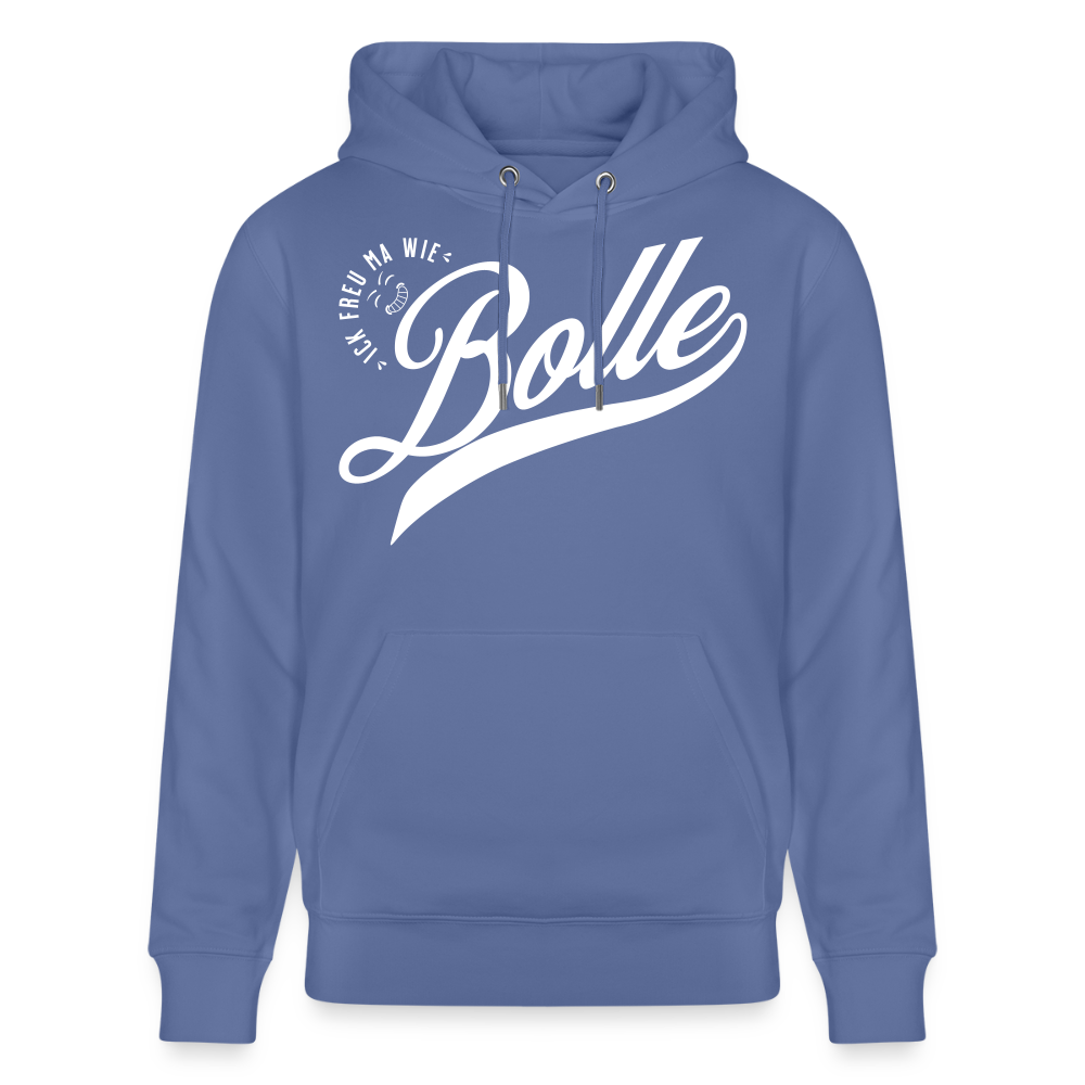 ICK FREU MA WIE BOLLE-Unisex Bio-Hoodie - Blau