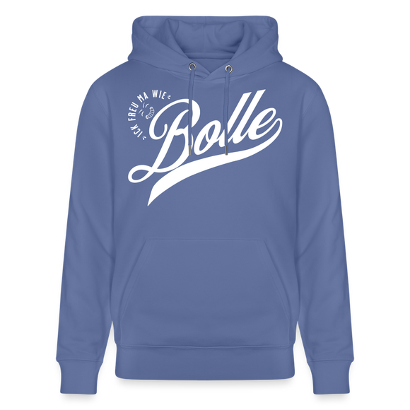 ICK FREU MA WIE BOLLE-Unisex Bio-Hoodie - Blau